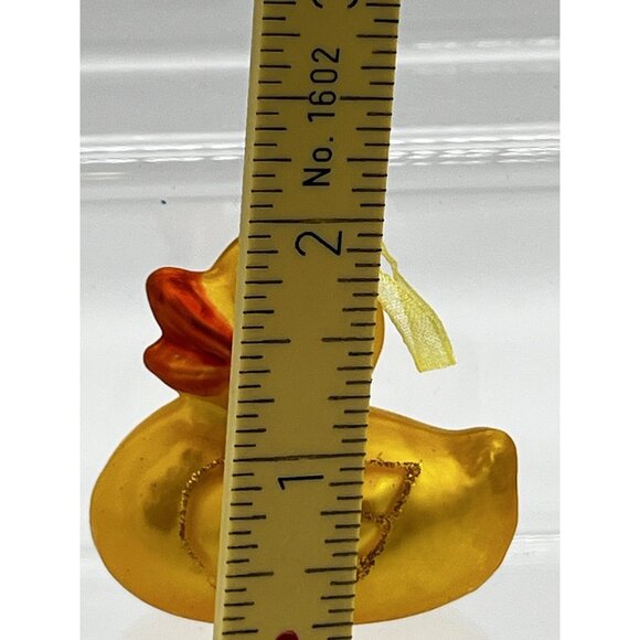 Vintage Christmas Easter Tree Glass Ornament Decoration Duck Rubber ducky set 6 - Picture 12 of 12